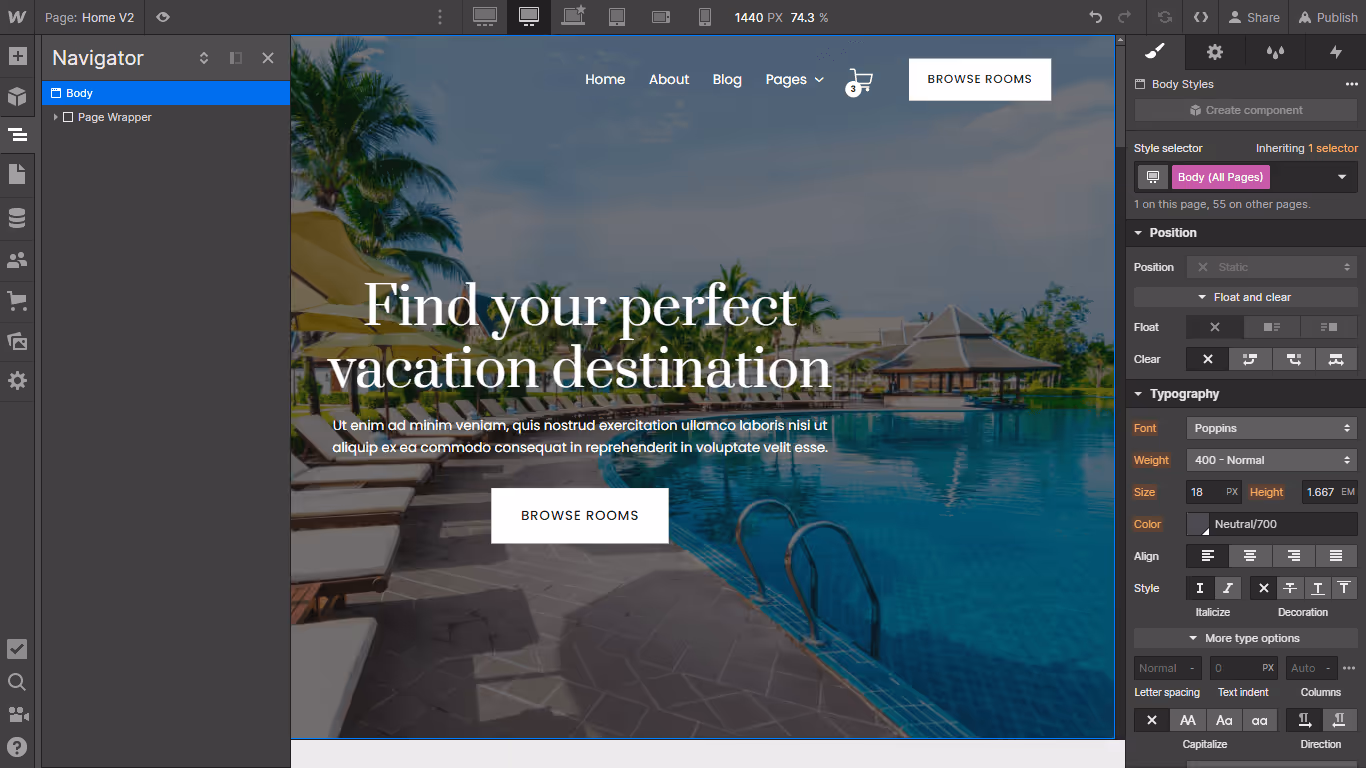 Typography - Suite X Webflow Template