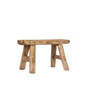 Mini Elm Wood Stool