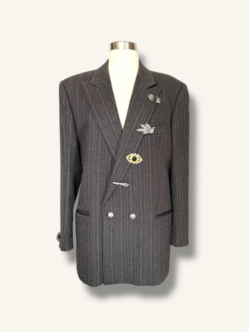 Anna Sui Faux Mink Patch Collar 