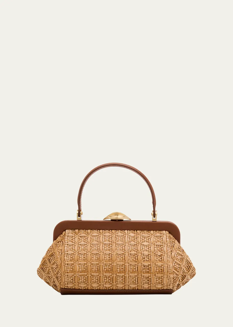 Zuma Frame Woven Crossbody Bag