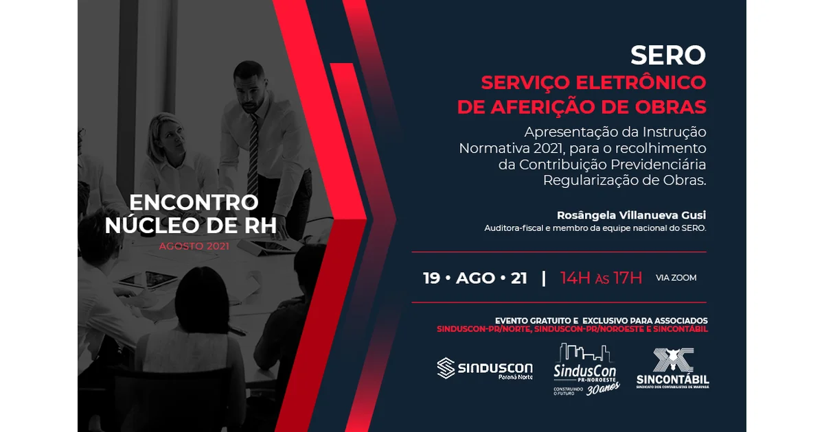 Encontro Núcleo de RH Sero - Serviço Eletrônico de Aferição de Obras
