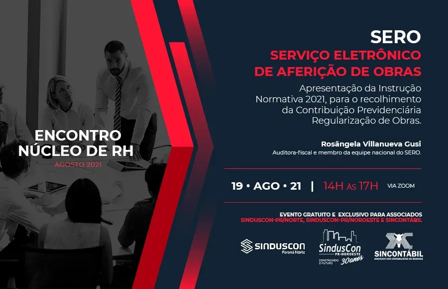 Encontro Núcleo de RH Sero - Serviço Eletrônico de Aferição de Obras