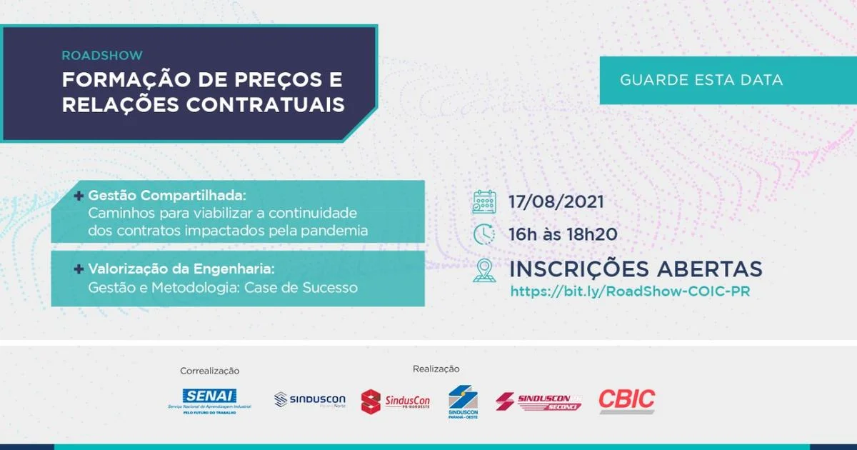 Entidades da construção se unem para discutir relações contratuais no PR