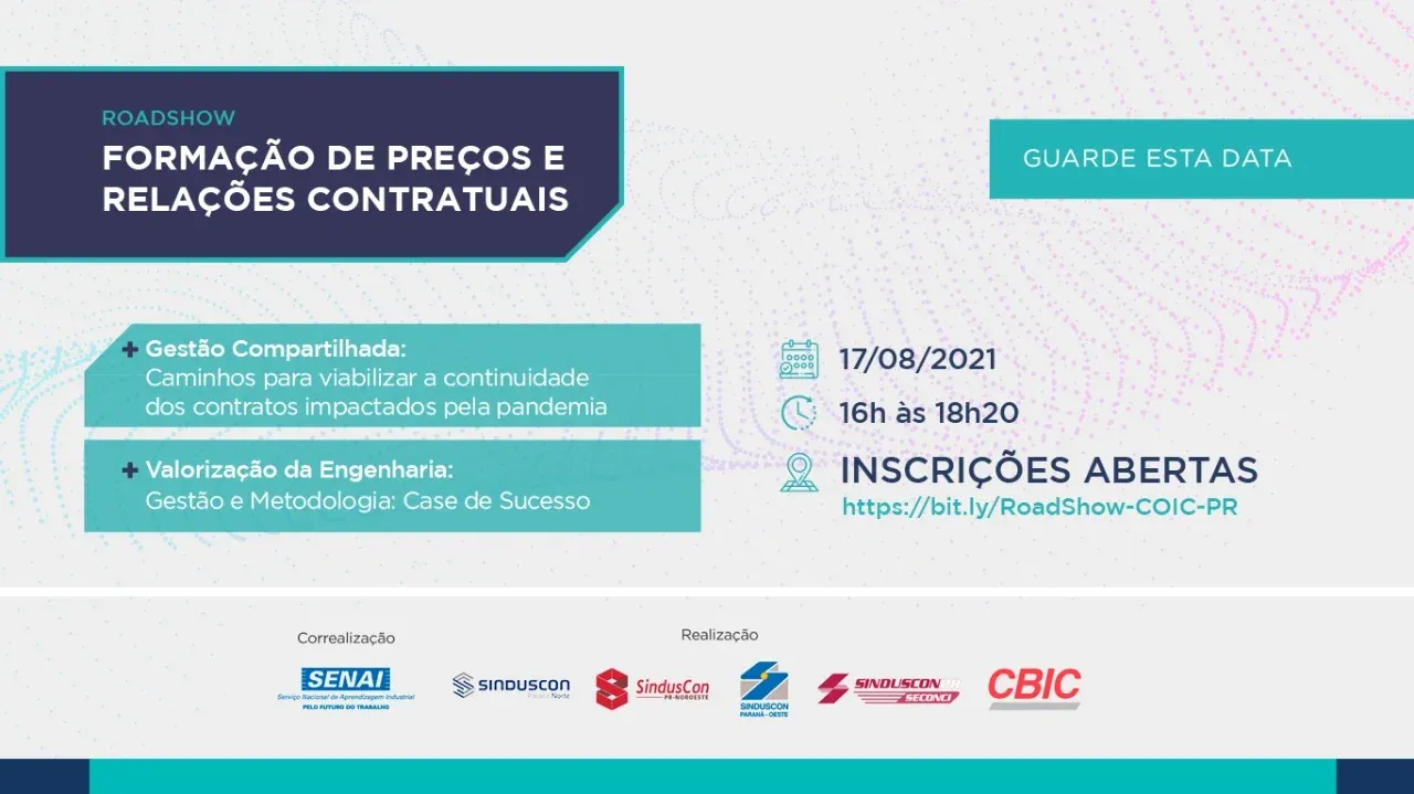 Entidades da construção se unem para discutir relações contratuais no PR