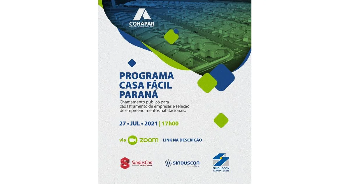Apresentação Programa Casa Fácil Paraná