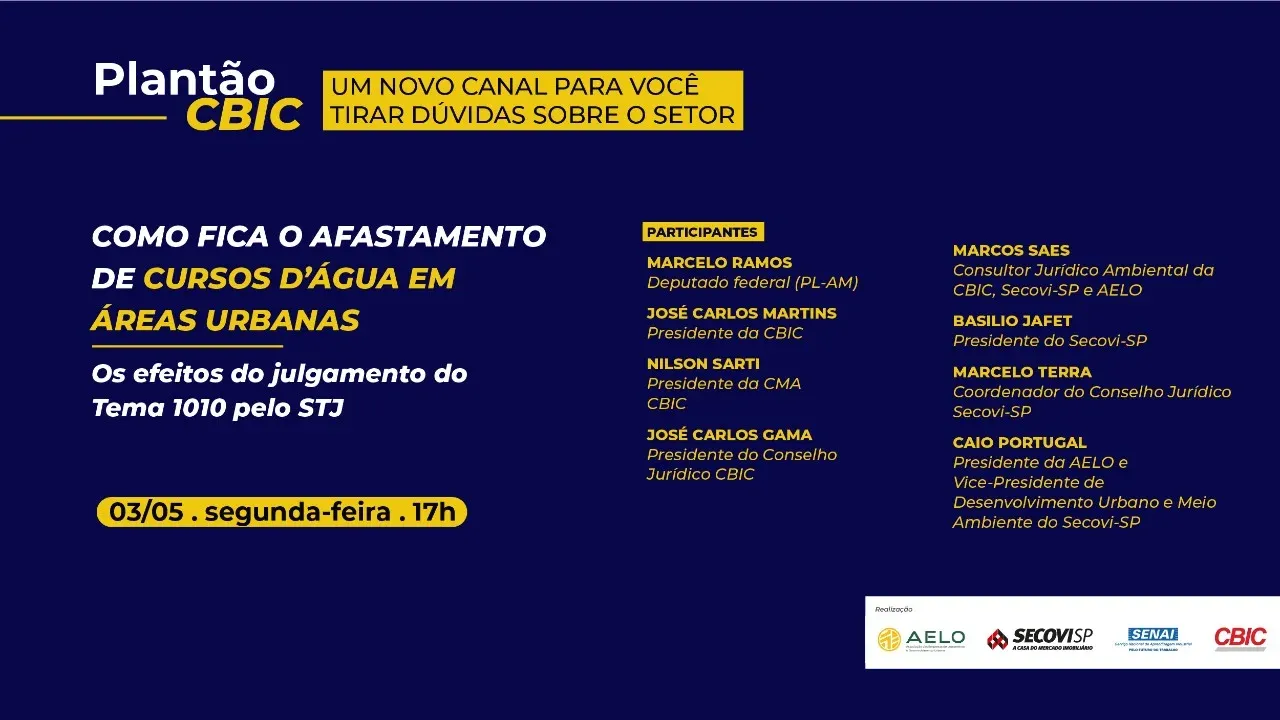 Deputado Marcelo Ramos participa do Plantão CBIC nesta segunda-feira