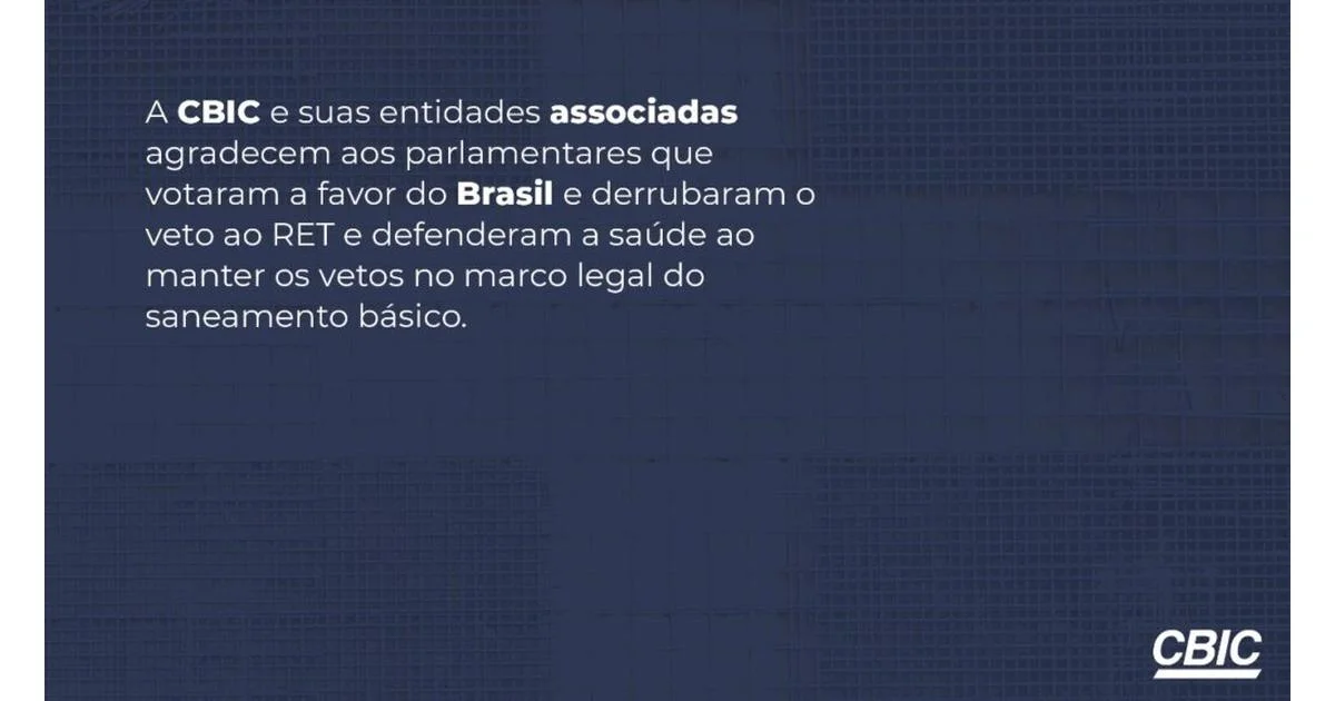 Câmara dos Deputados mantém vetos ao Marco do Saneamento