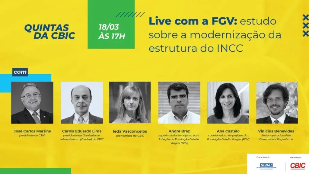 ‘Quintas da CBIC’ debaterá a modernização da estrutura do INCC