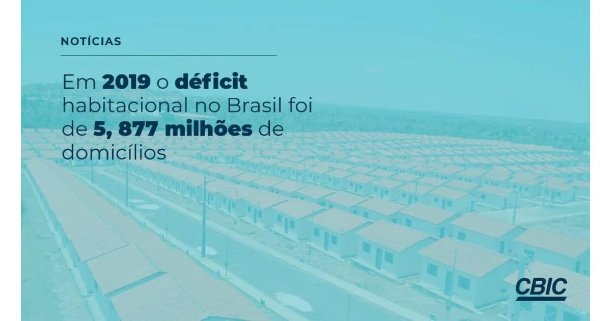 Déficit habitacional é de 5,877 milhões de moradias no País