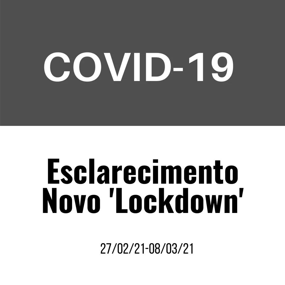 Comunicado: novo decreto estadual