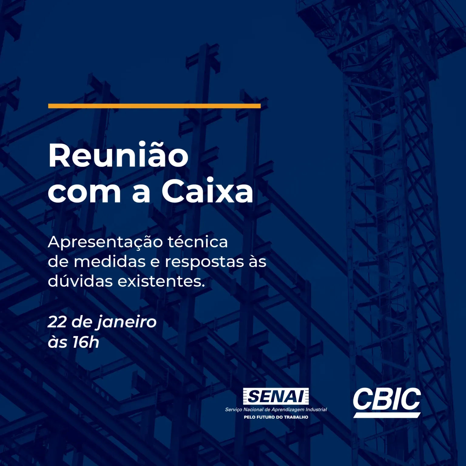 Programe-se! 22/01, 16h: Live da CBIC com a Caixa