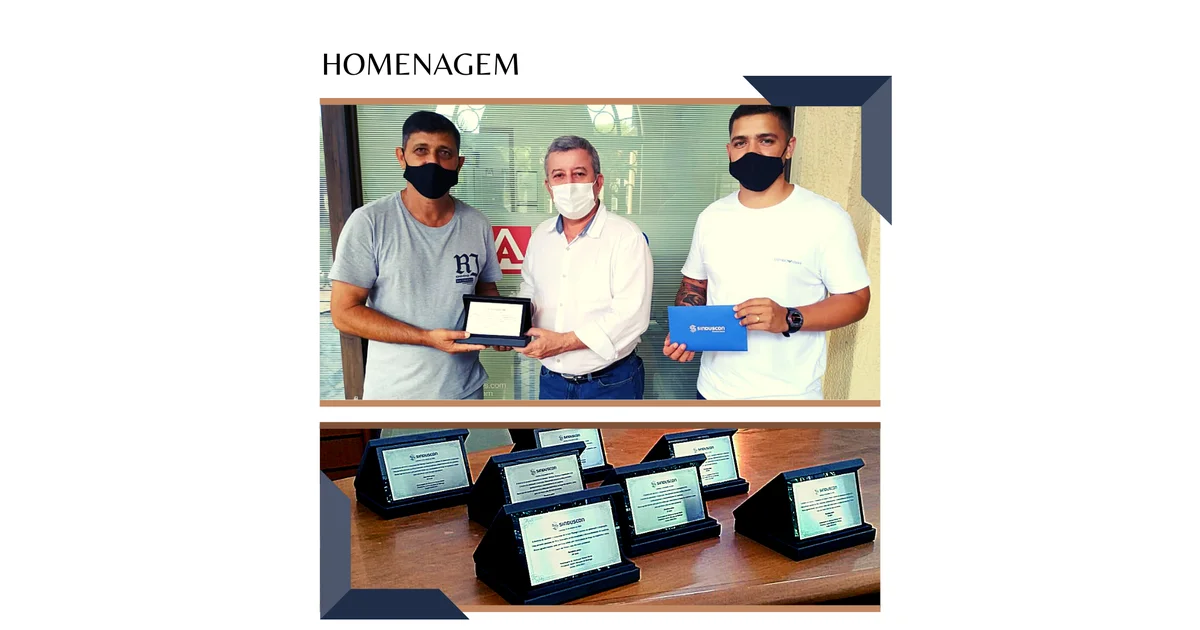 Sinduscon faz homenagens à empresas associadas