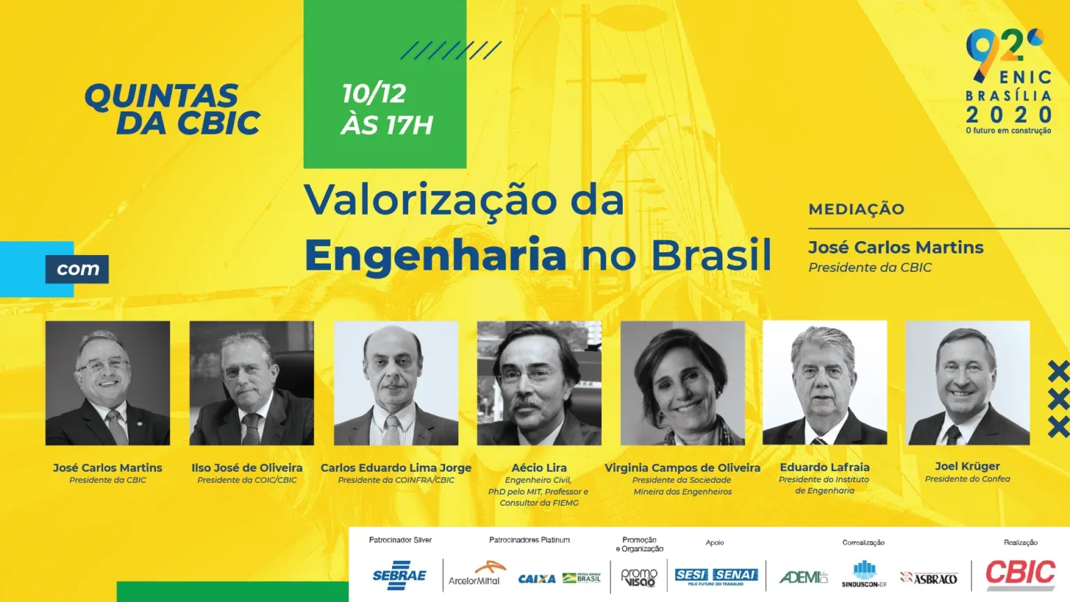 Nesta quinta: valorização da Engenharia no País encerra 92ª edição do ENIC