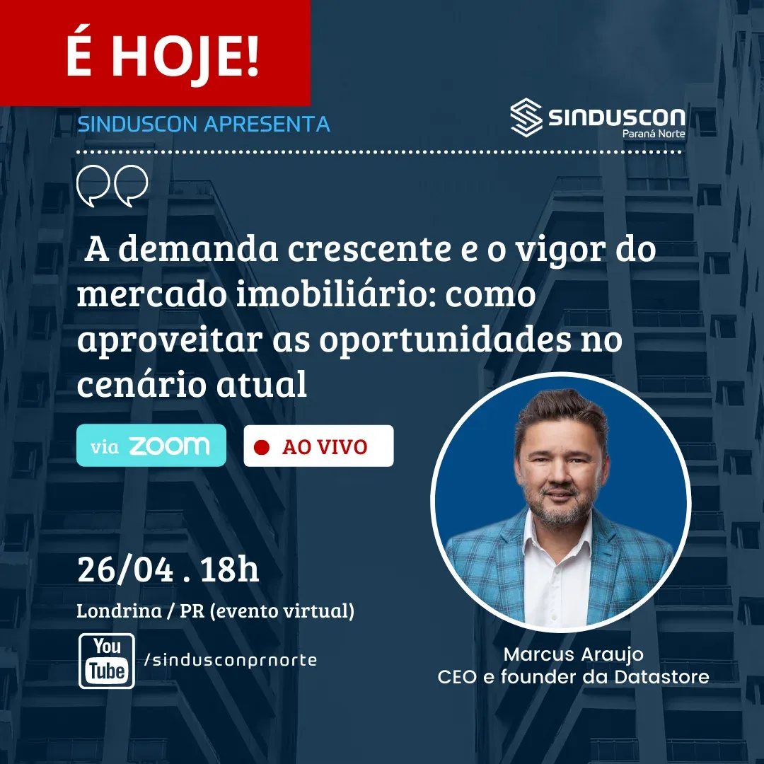 É HOJE! Evento com Marcus Araujo, CEO da Datastore