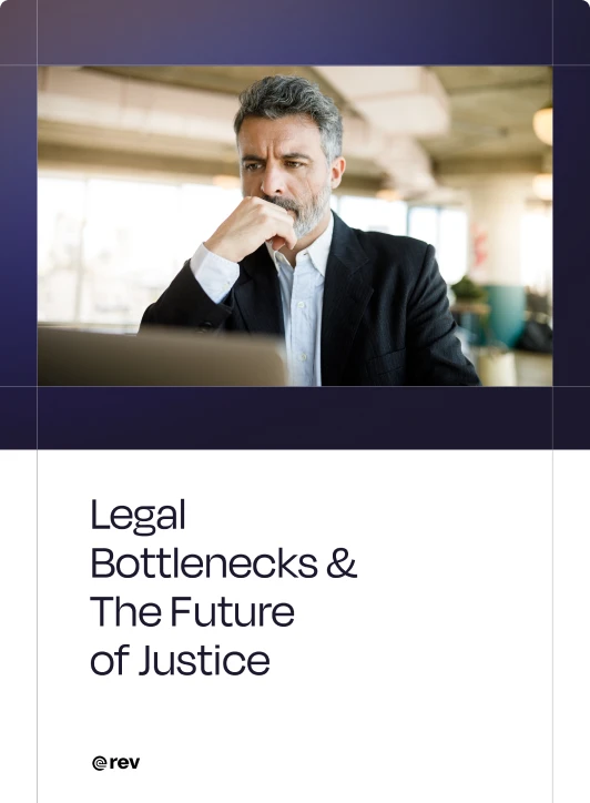 Image of the Legal Bottlenecks & The Future of Justice white paper digital cover.