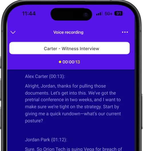 A snapshot of Rev's AI Chat feature that reads "Chat with AI about your transcript" and shows feature options below.