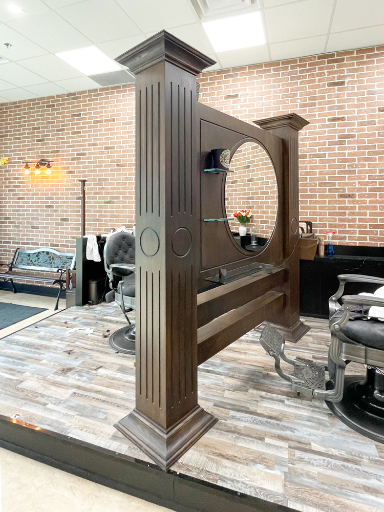 Barbershop interior decoration