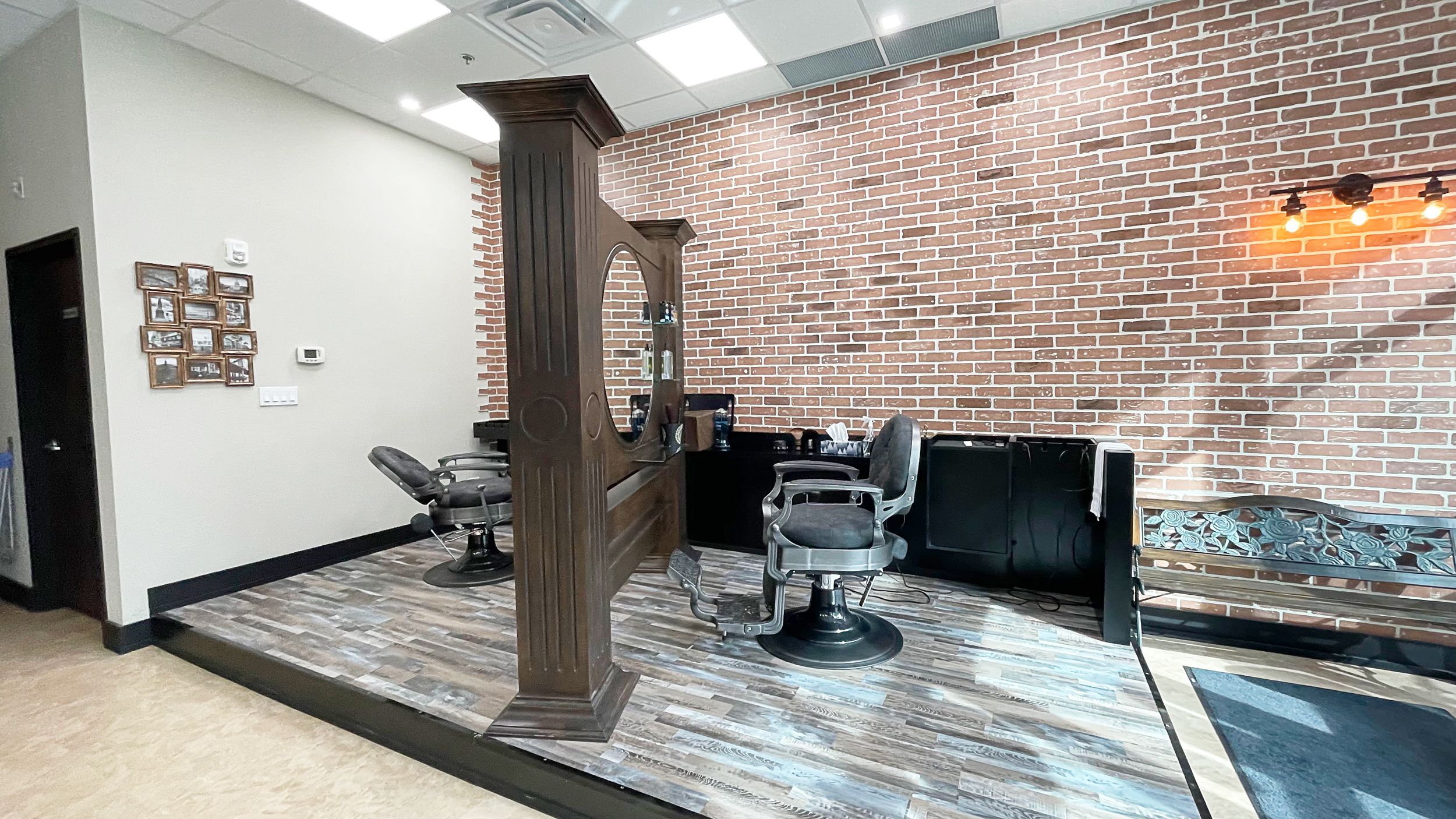 Barbershop interior decoration