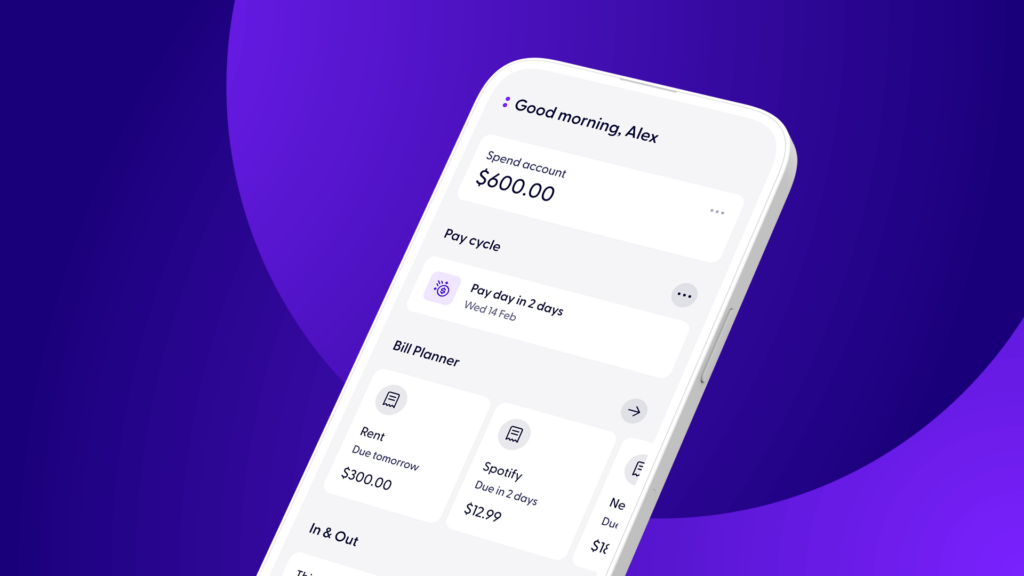 Image of the ubank app displaying the Pay cycle feature