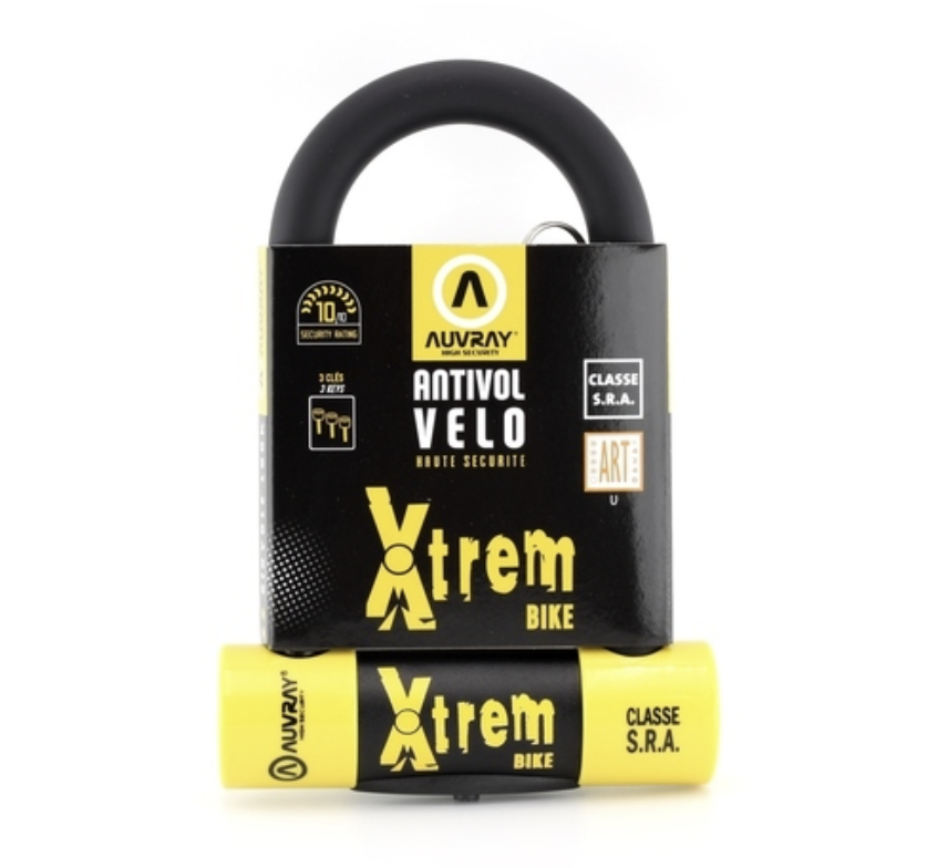 AUVRAY U XTREM BIKE SRA CLASS U-LOCK (80MM X 150MM)