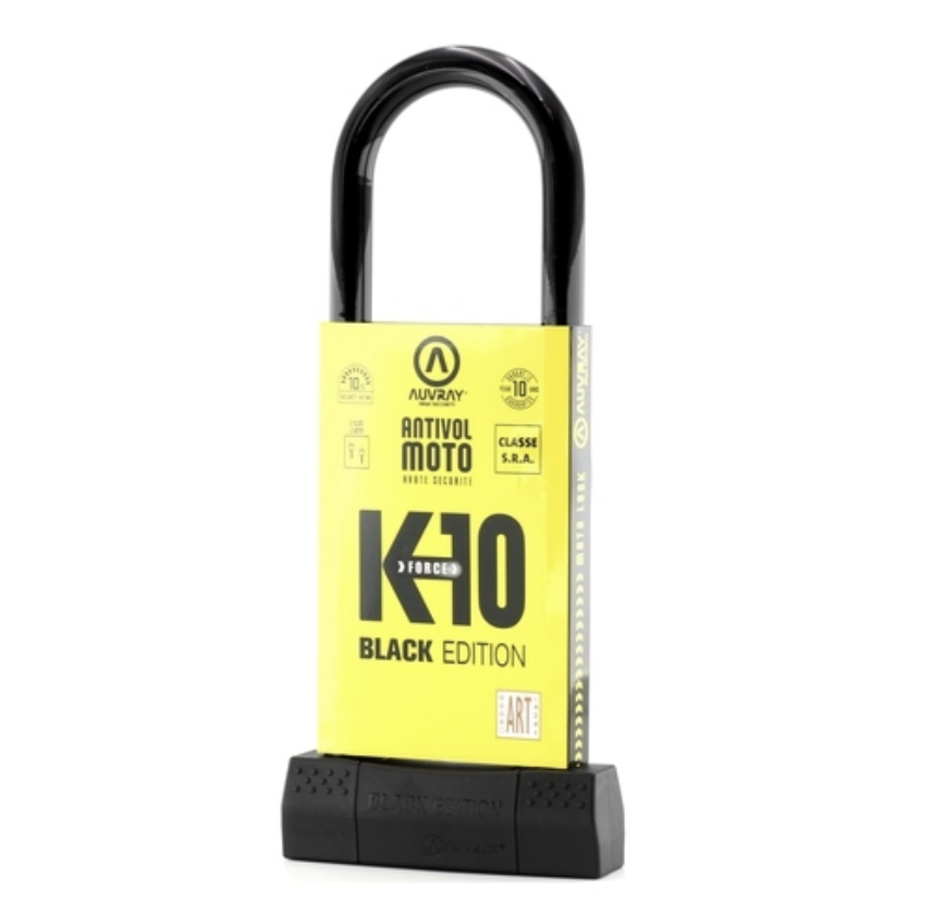 AUVRAY SRA U-LOCK K10 BLACK EDITION (85MM X 310MM)