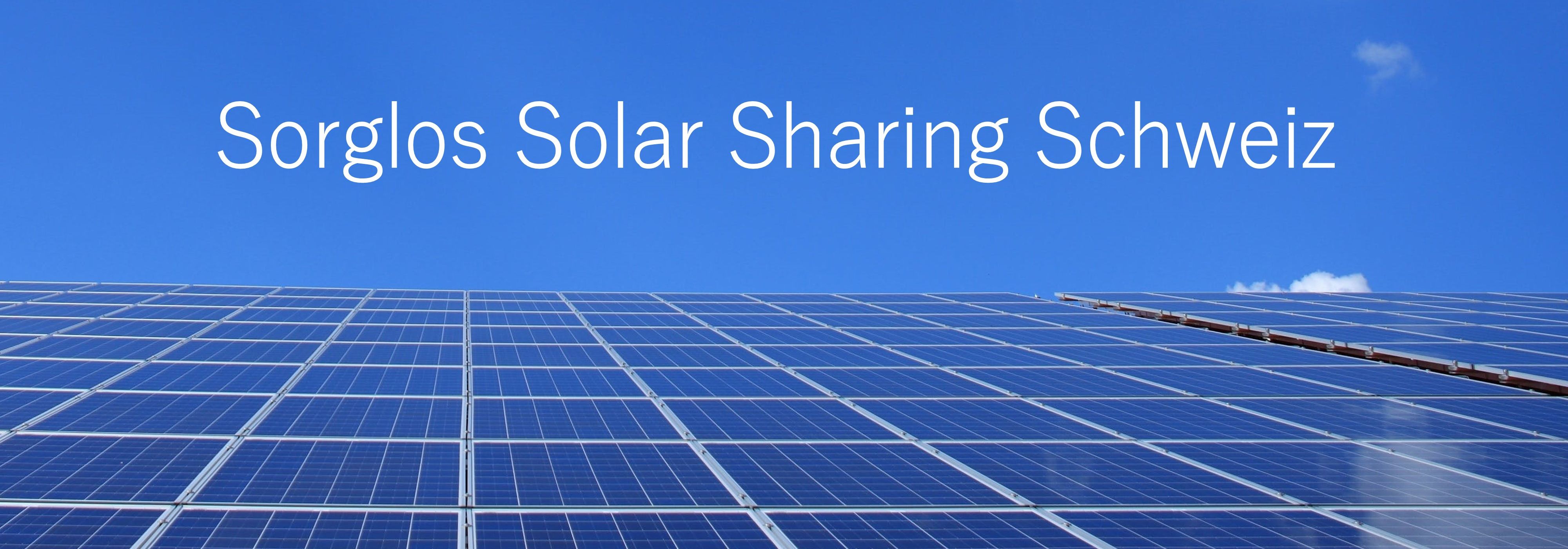 Projektbild: Sorglos Solar Sharing Schweiz