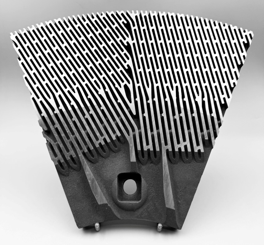 Refiner plate for Sunds L-36 defibrator