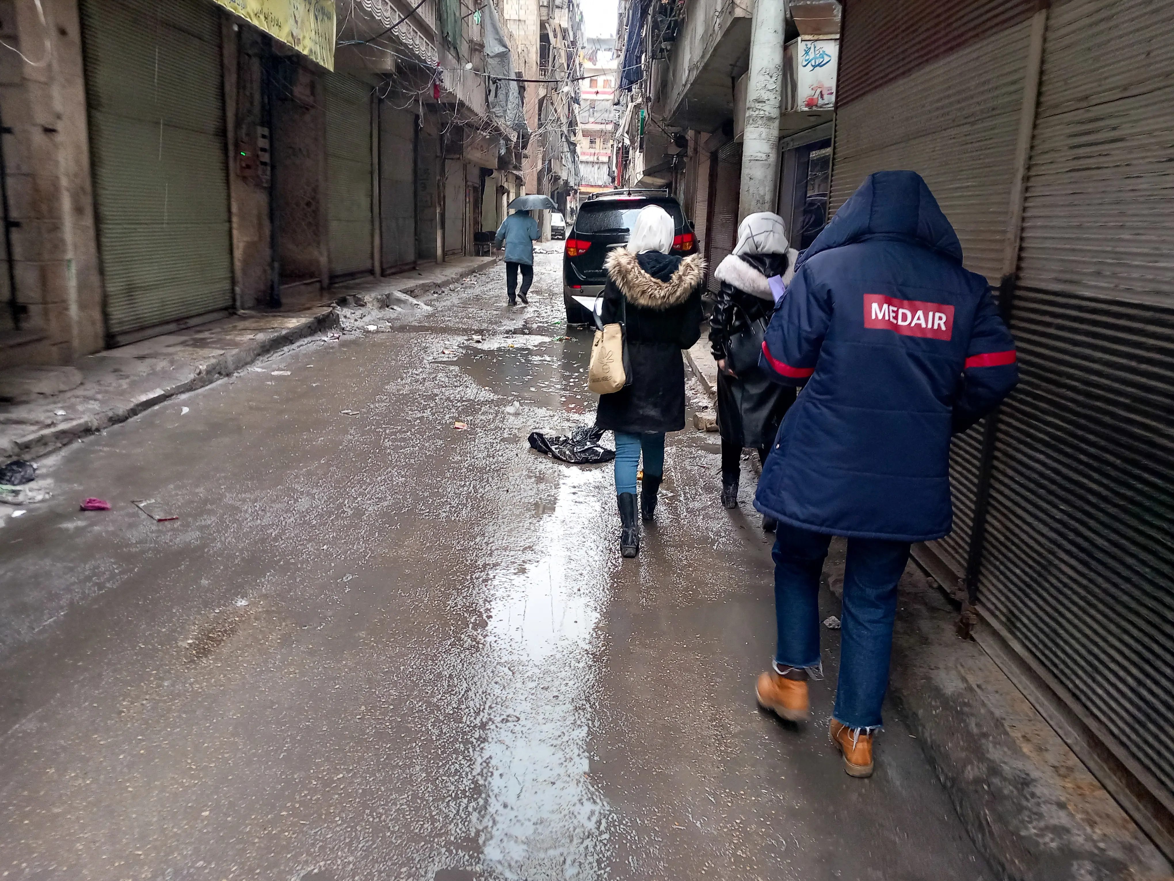 Jihad, Medair’s Disability officer and CHWs are conducting households visits.