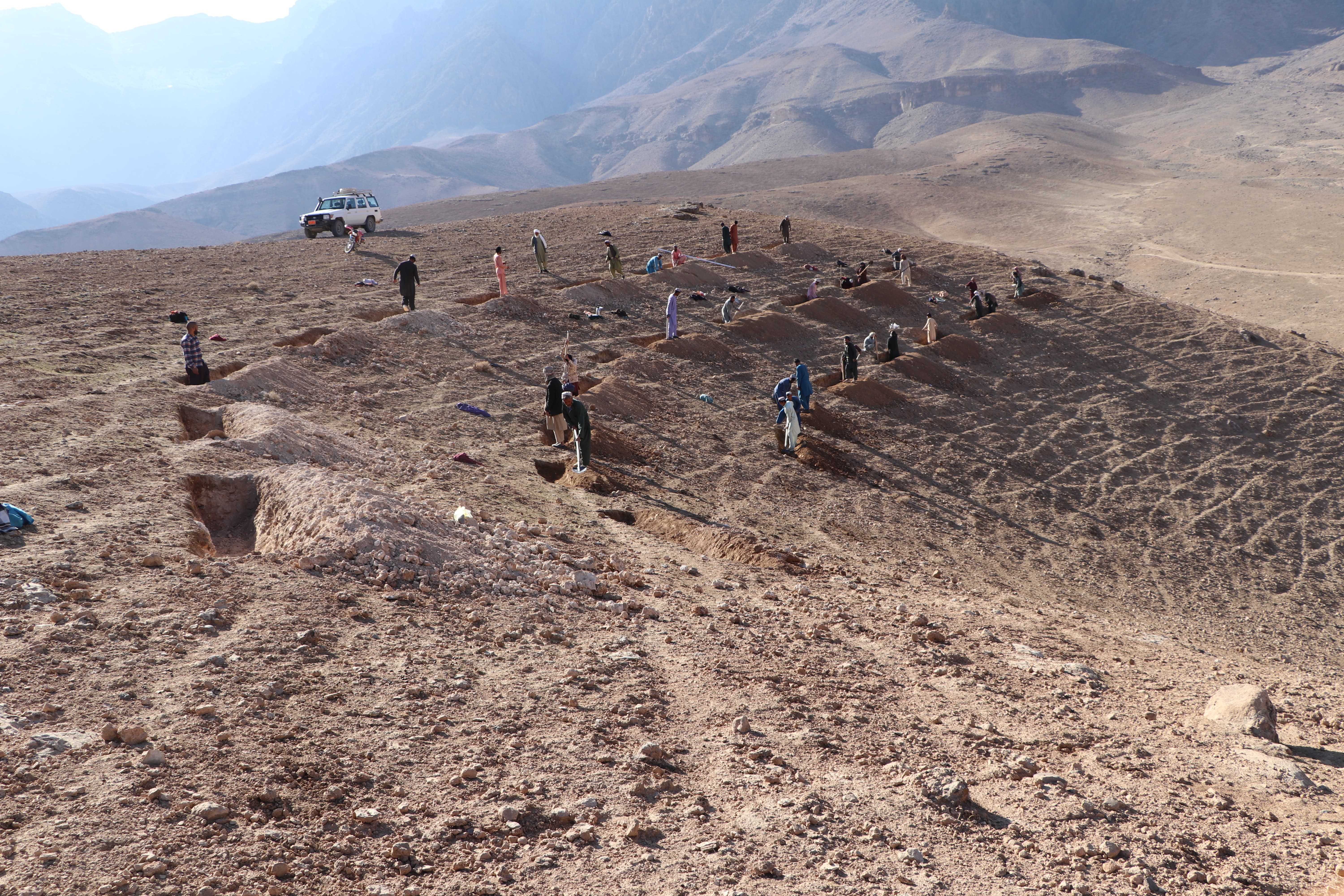 Construction of DRR features during drought in Afghanistan 