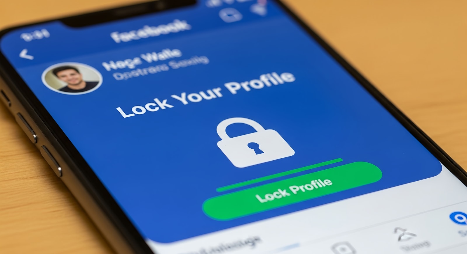 Facebook profile picture size 2026 smartphone profile screen circle crop preview