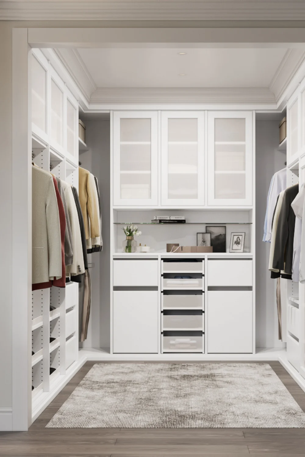 how to store t-shirt in closet walk-in closet