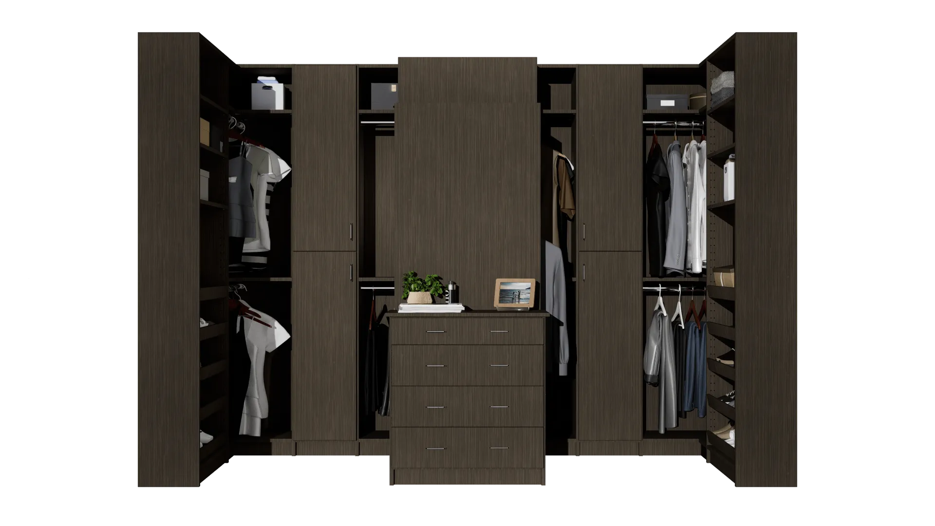 Closet World Walk In Closet in Spring Blossom Signia Finish