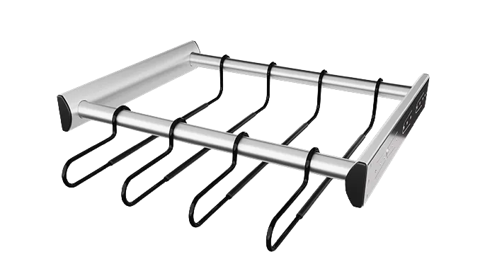 18 Hanger Pant Rack Matte Chrome