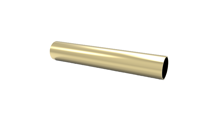 Round Rods Matte Brass