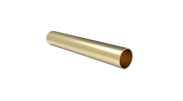 Round Rods Matte Brass