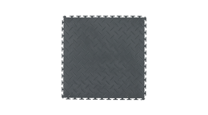 Lextile Diamond Plate Pattern Dark Grey
