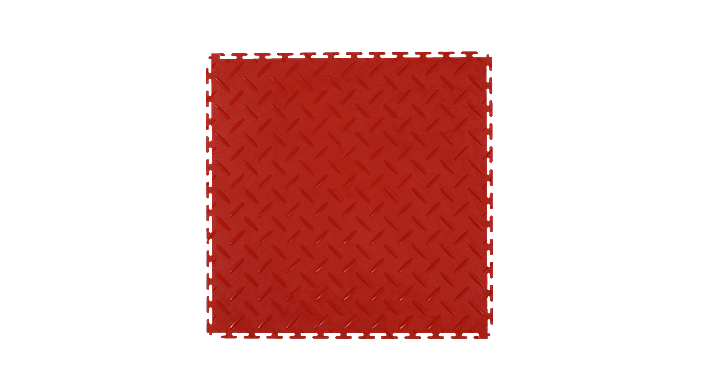 Lextile Diamond Plate Pattern Red