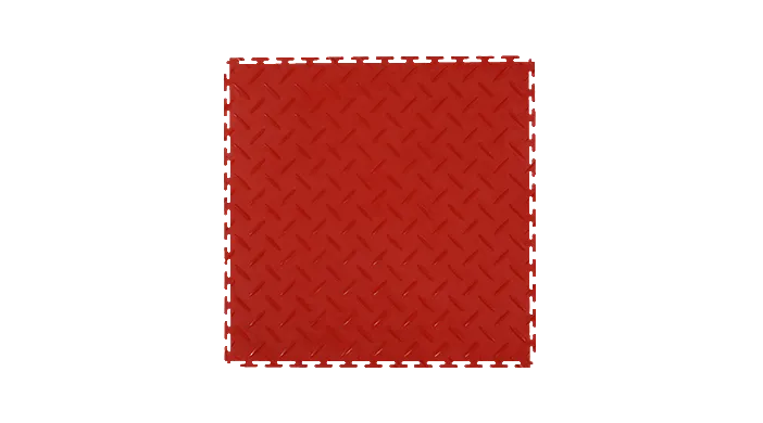 Lextile Diamond Plate Pattern Red