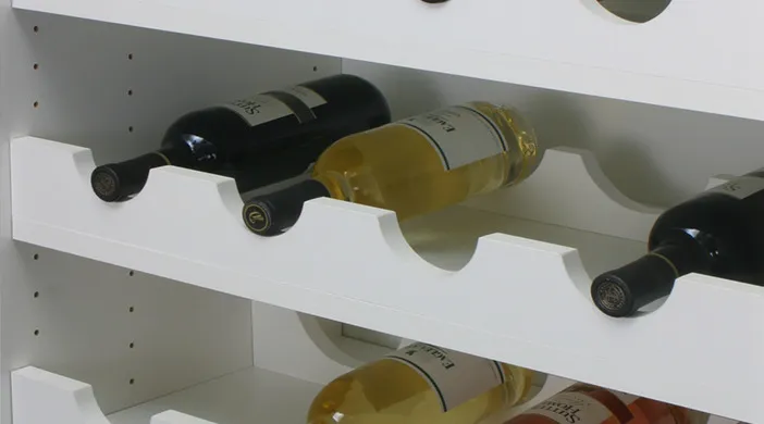 4 Bottles Scalloped Wine Rack