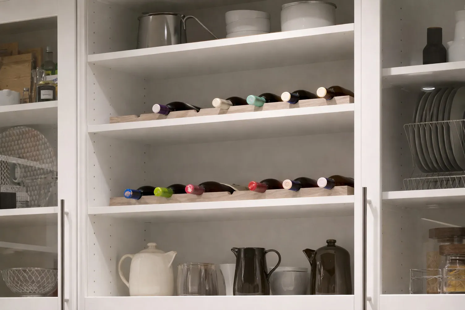 7 Bottles Scalloped Wine Rack