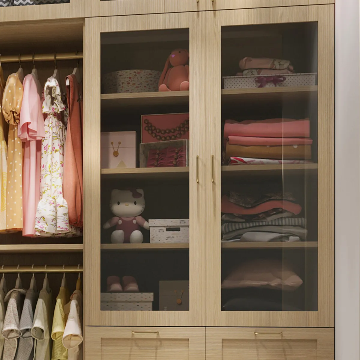 Puertas Deco con insertos de vidrio