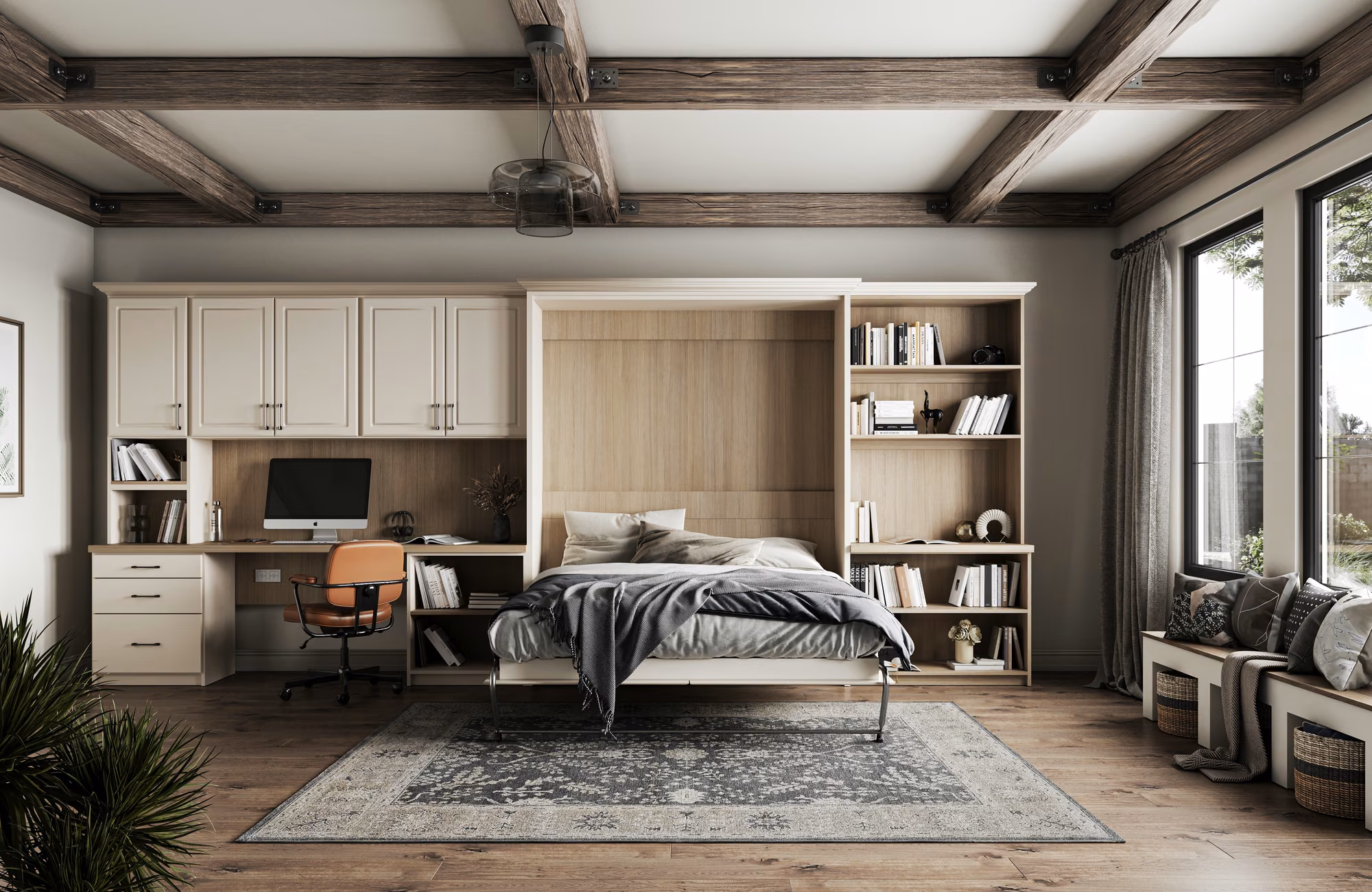 Murphy Bed Ideas: One Room, Home Office and Guest Room