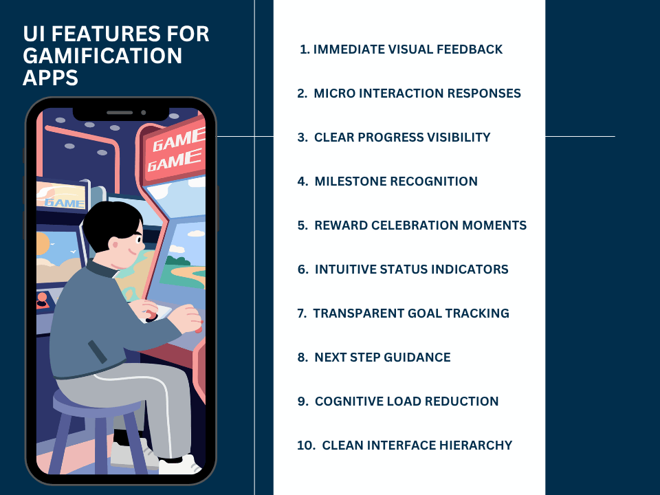 UI Features of good gamification apps