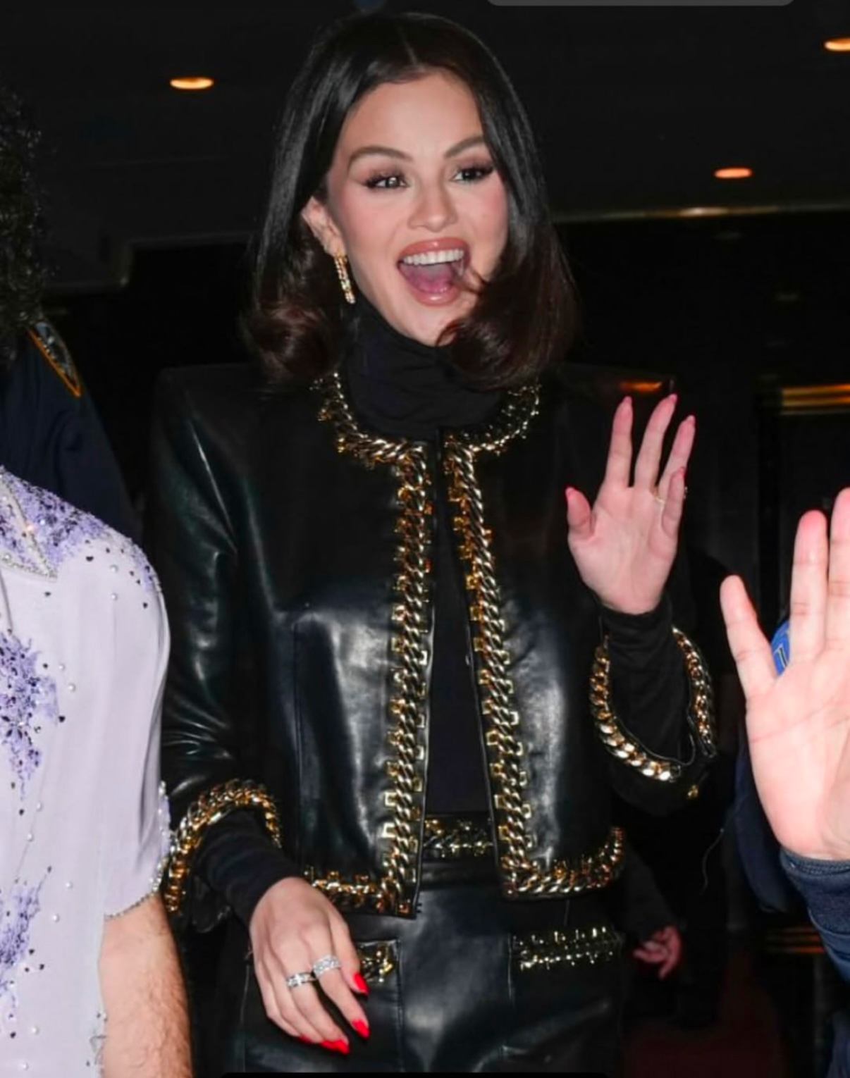 Selena spotted wearing SUZANNE CODE jewelry
