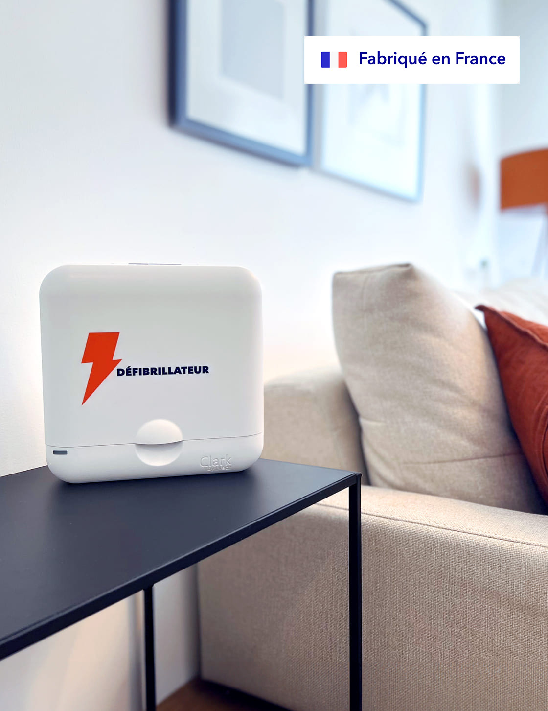 Défibrillateur Clark au domicile d’un particulier