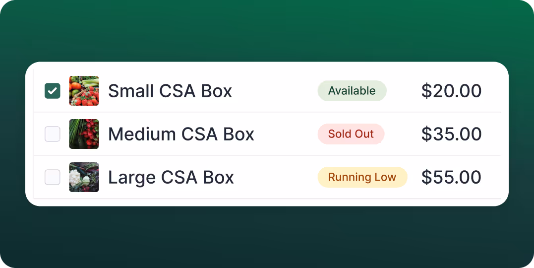 Box Builder for CSAs