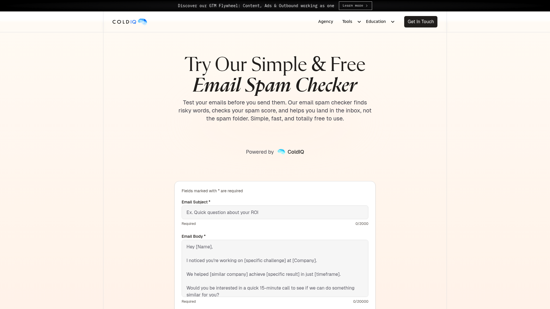Free Email Spam CheckerFree Tool