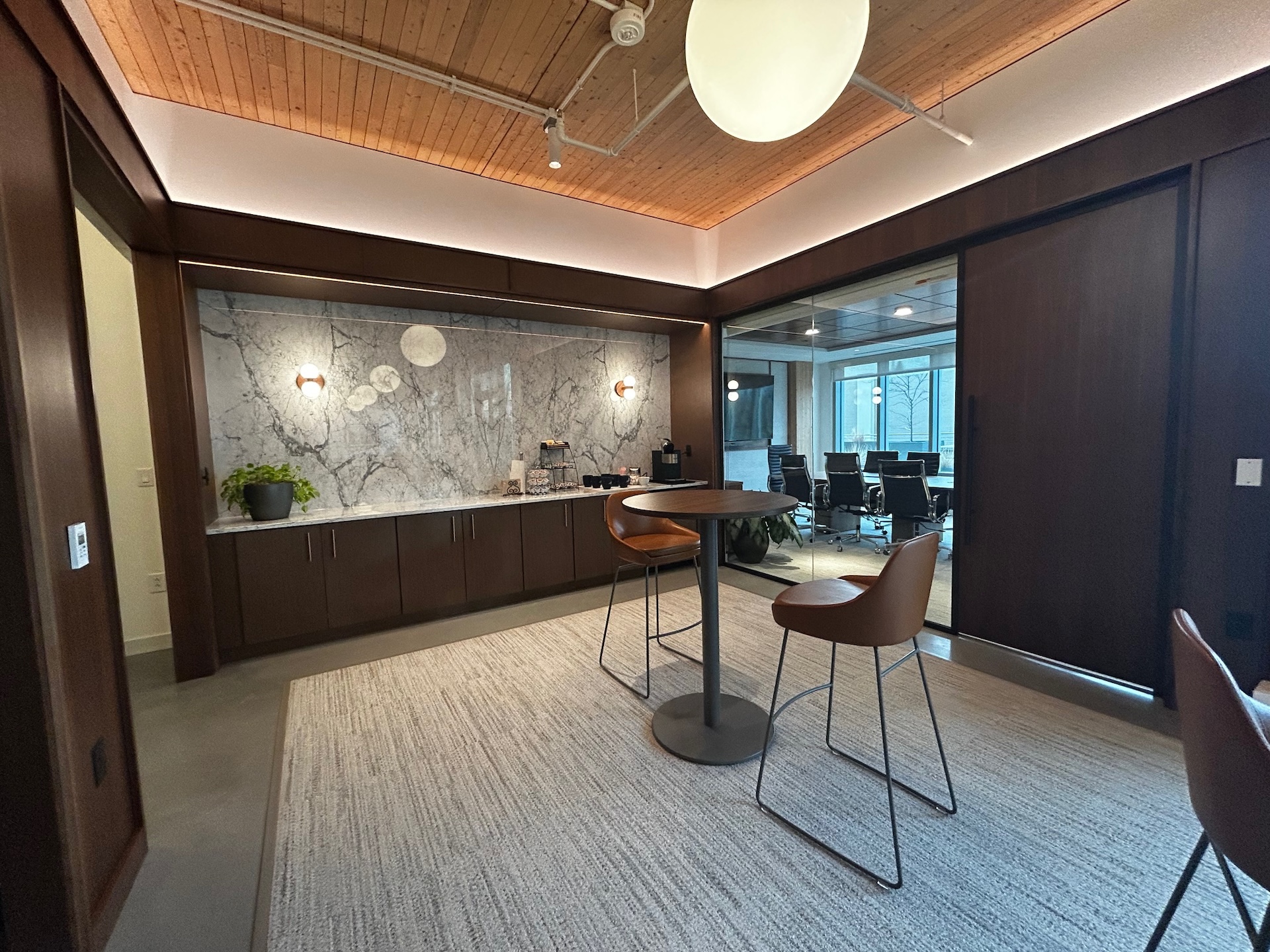 Woods Rogers office individual meeting room post-construction